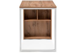 Письменный стол Битти Лофт 116х60х75 дуб вотан / белый матовый