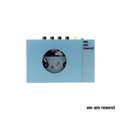 We Are Rewind Cassette Player Blue