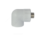 Угольник PP-R комбинированный белый Дн 25х1/2" НР RTP (РосТурПласт) 10801