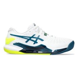 Мужские теннисные кроссовки ASICS Gel-Resolution 9 Clay Court Shoe Men - White, Petrol