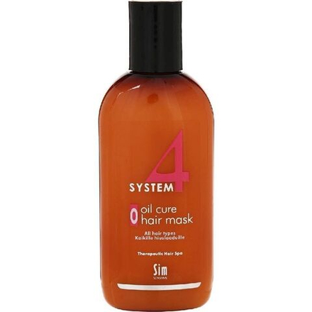 Sim Sensitive System 4 O Oil Cure Hair Mask O - Терапевтическая маска для пилинга и лечения кожи головы, снимает раздражение и зуд, 75 мл