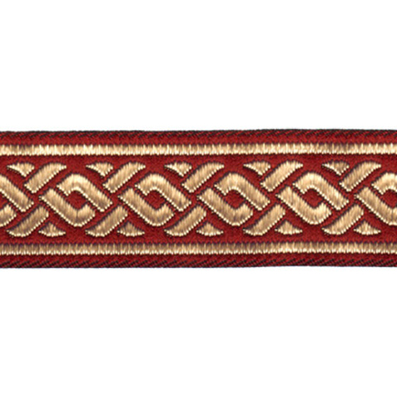 Лента жаккардовая 22 мм "Gamma" TRJ-05 цв.бордовый