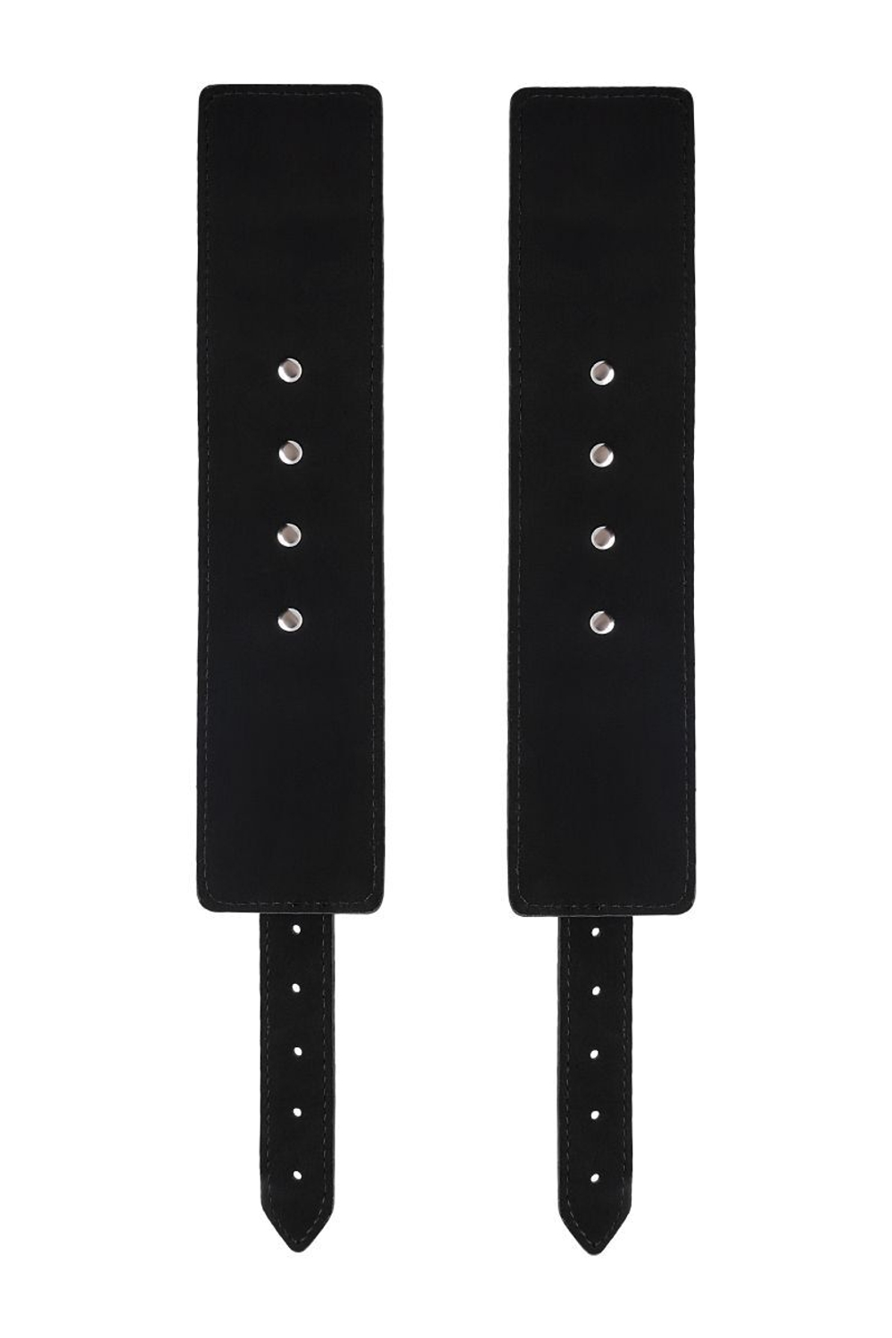 Черные оковы Anonymo из искусственной кожи (Цвет: черный)