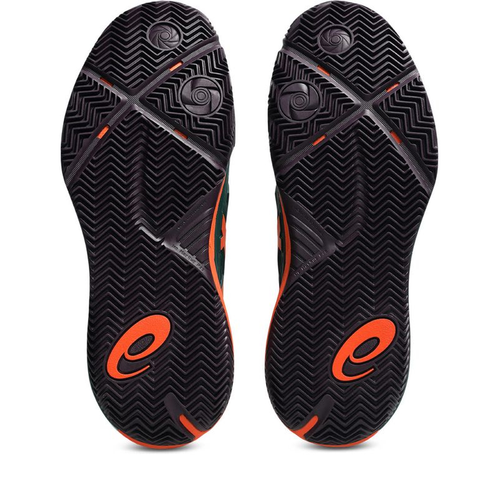Мужские кроссовки для Падел Asics Gel-Resolution X Padel - jewel green/energy orange