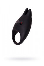 Виброкольцо Erotist силикон черное 7,9 см