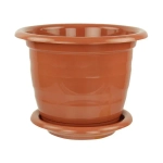 Горшок цветочный Виола 2л. с поддоном коричневый (комплект 20 шт)