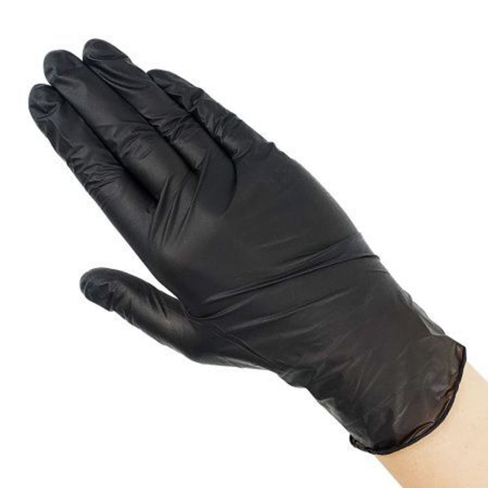Перчатки нитриловые ELEGREEN чёрные, размер S
