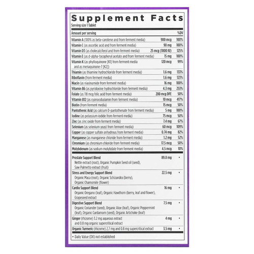 New Chapter, 40+ Every Man's One Daily Multi, мультивитамины для мужчин, 72 растительные таблетки