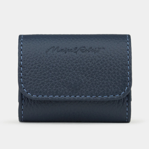 Чехол-держатель для наушников кожаный Grand Easy цвета синий