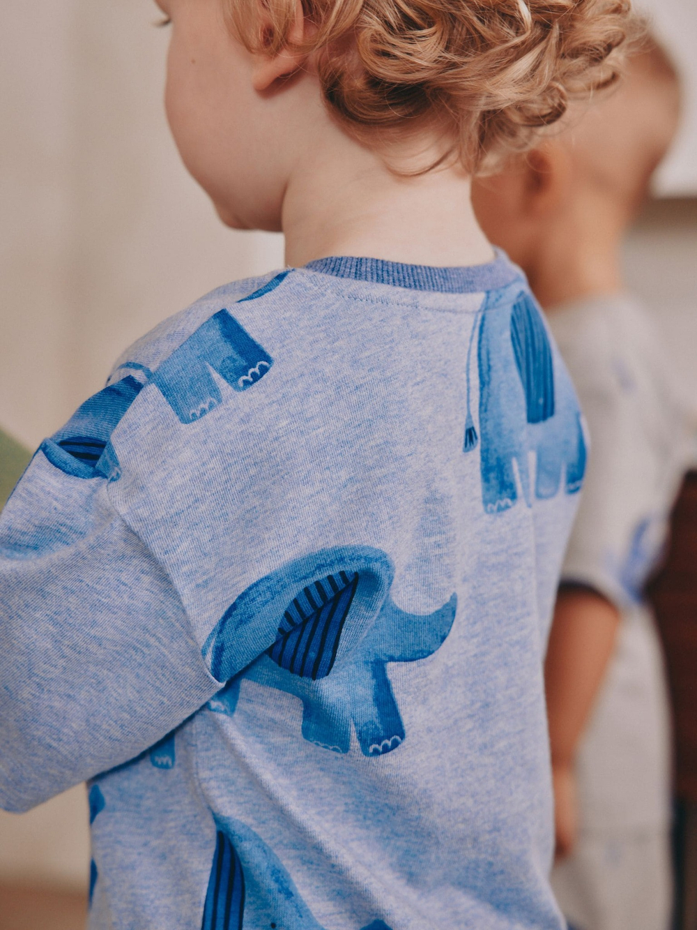 Пижама для мальчика Next AJ4-841, 3 шт., Синий, Бежевый