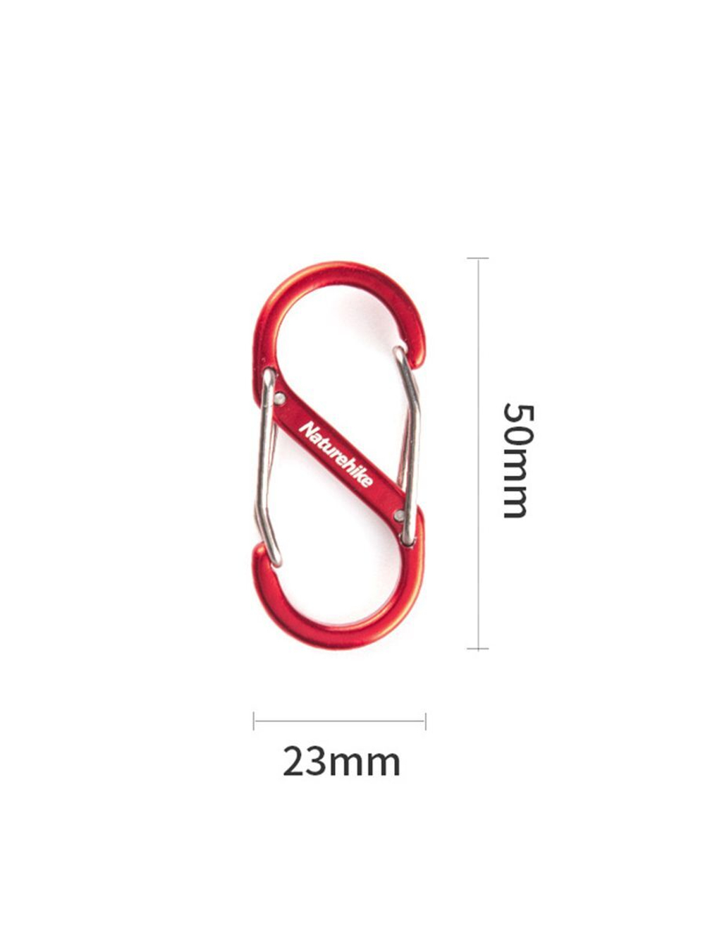 Карабин многофункциональный Naturehike NH20GS004 S-Type 4 см, 4 шт