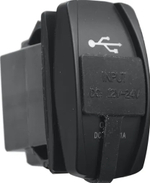 Розетка USB 3,1A переключатель, с крышкой (RIF22-4-1008300)