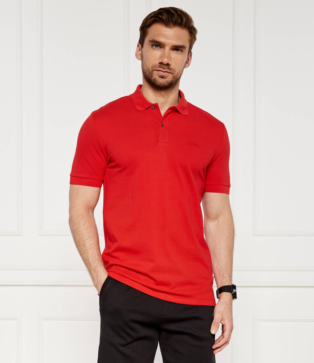 поло pallas BOSS BLACK - красный(50468362)