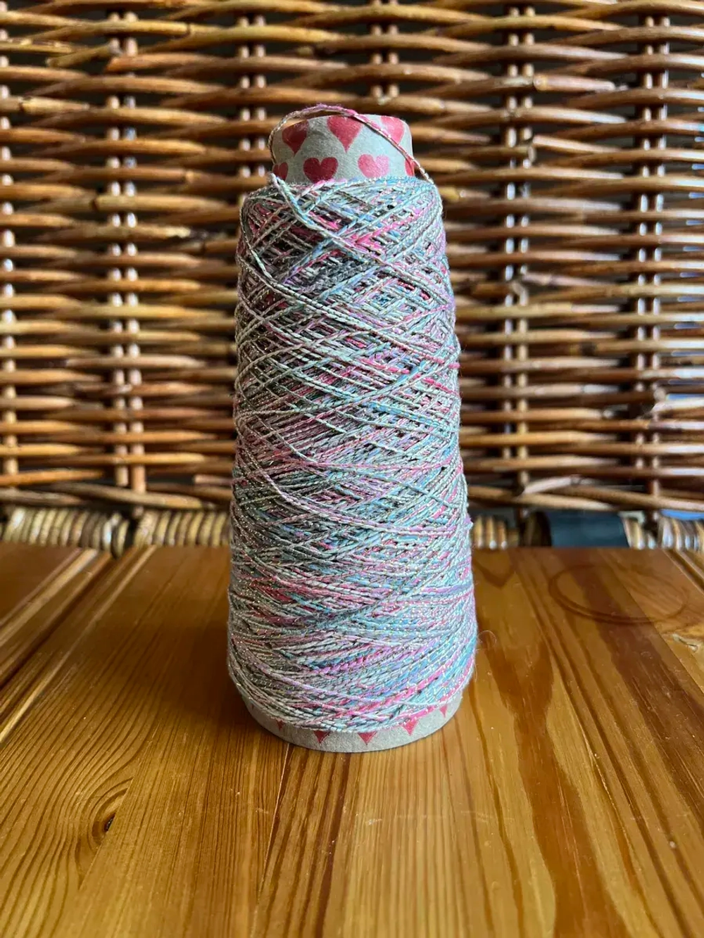 Пряжа для вязания Хлопок с люрексом