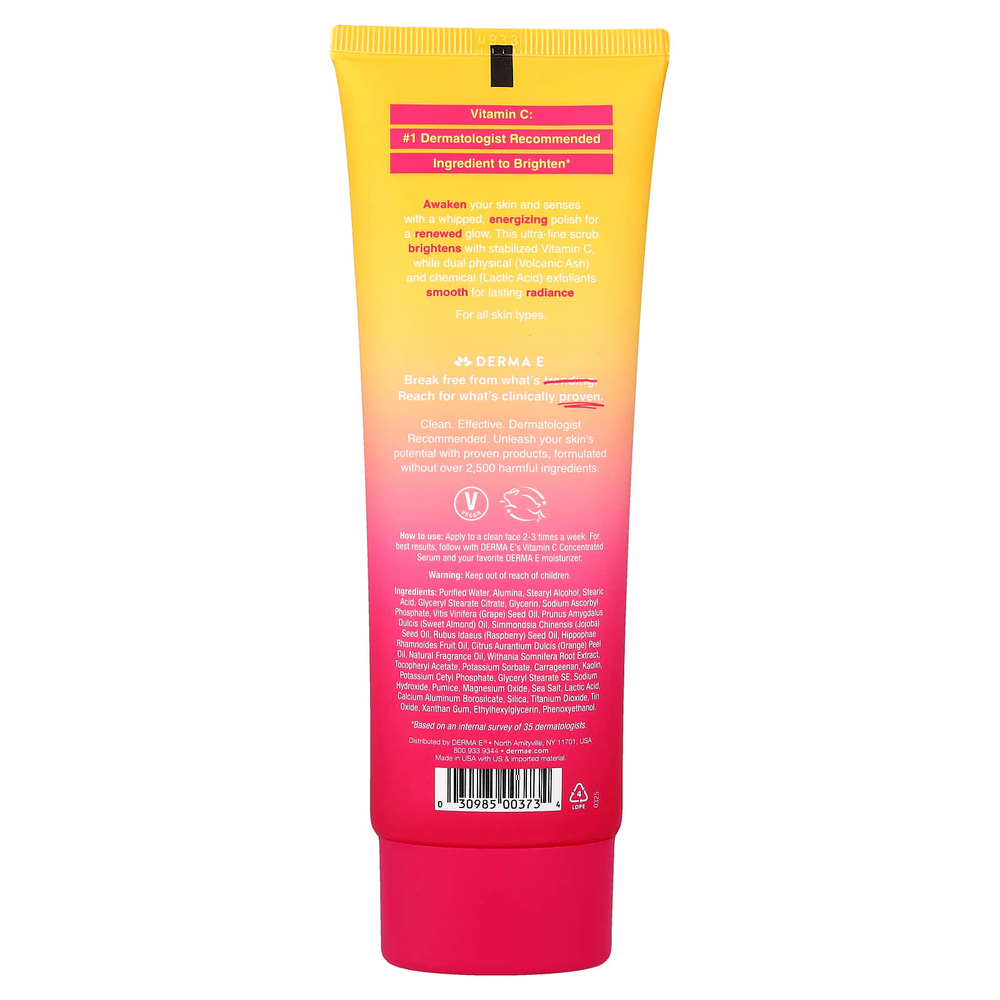DERMA E, скраб с витамином C, для всех типов кожи, 113 г (4 унции)