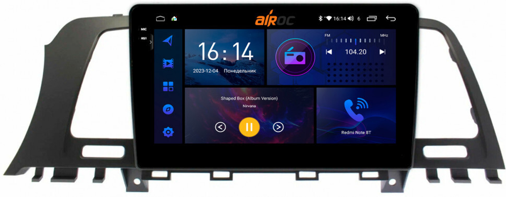 Магнитола для Nissan Murano 2008-2015 - AIROC 2K RI-1216 Android 12, QLed+2K, ТОП процессор, 8/128Гб, CarPlay, SIM-слот
