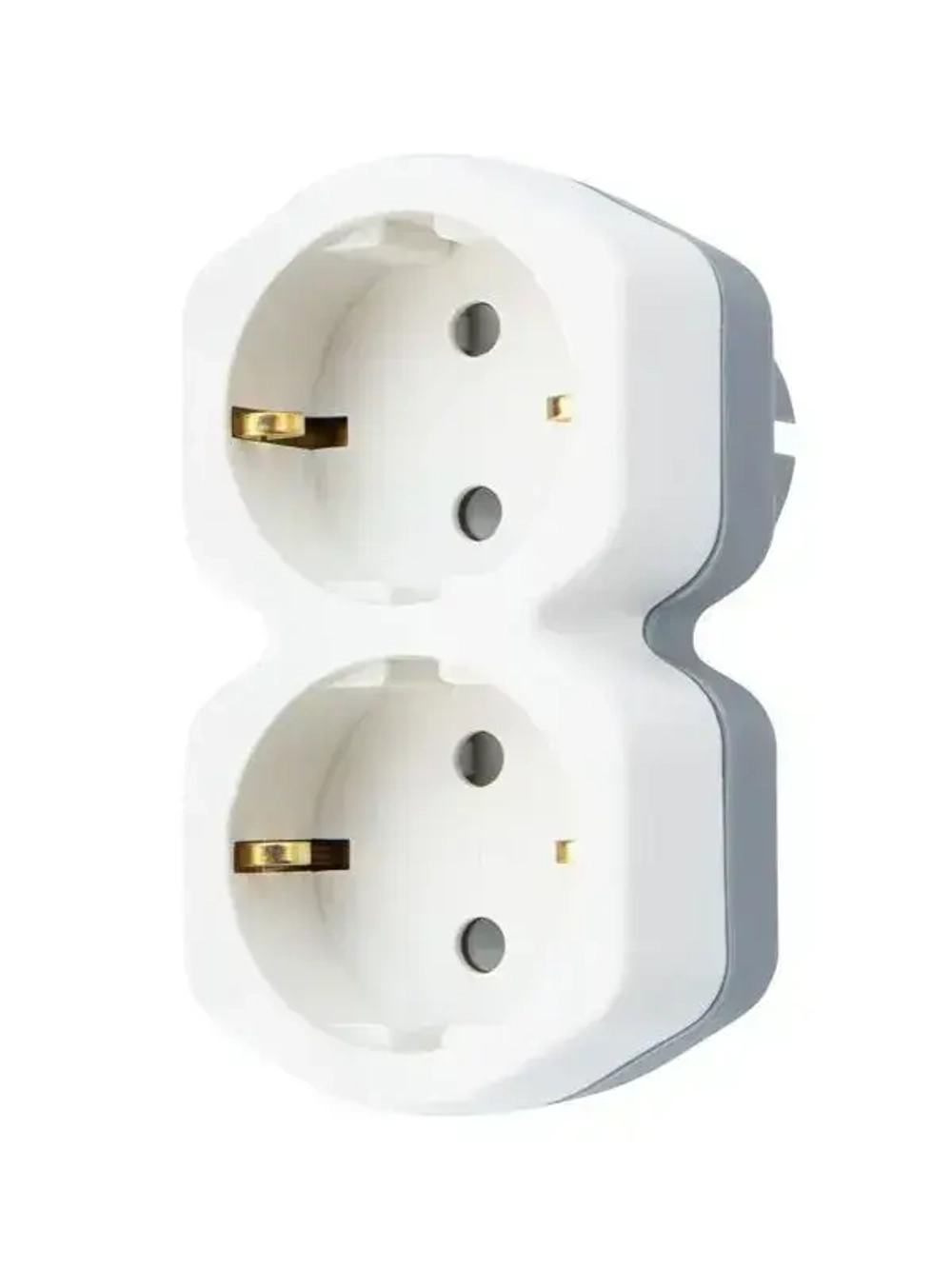 Двойник электрический, 16 А с заземлением и защитными шторками REXANT