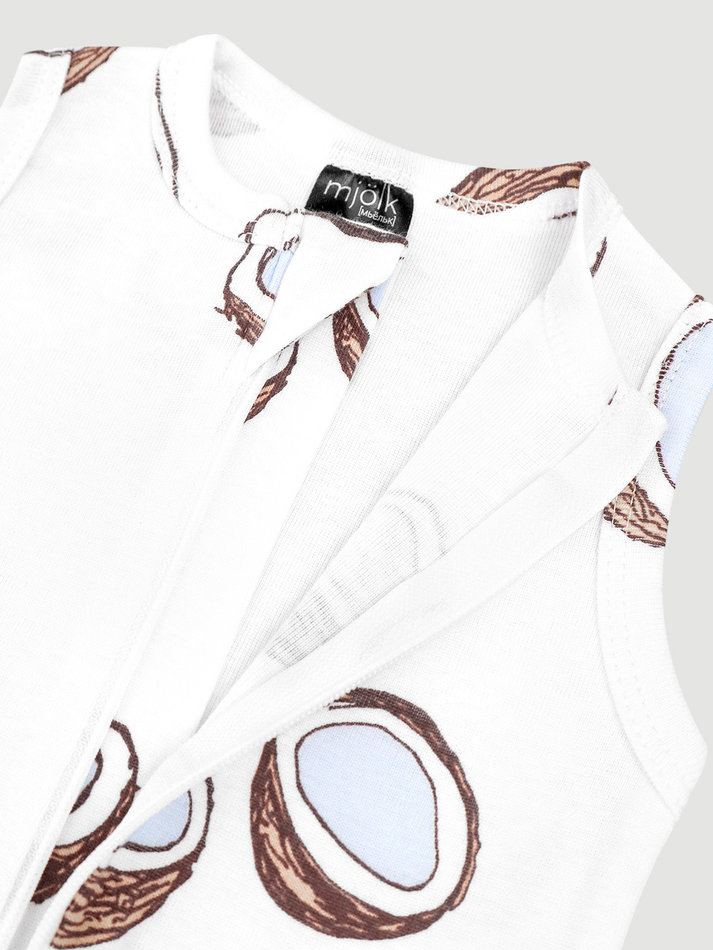 Песочник без рукавов Mjölk Sleep and Play Кокосы