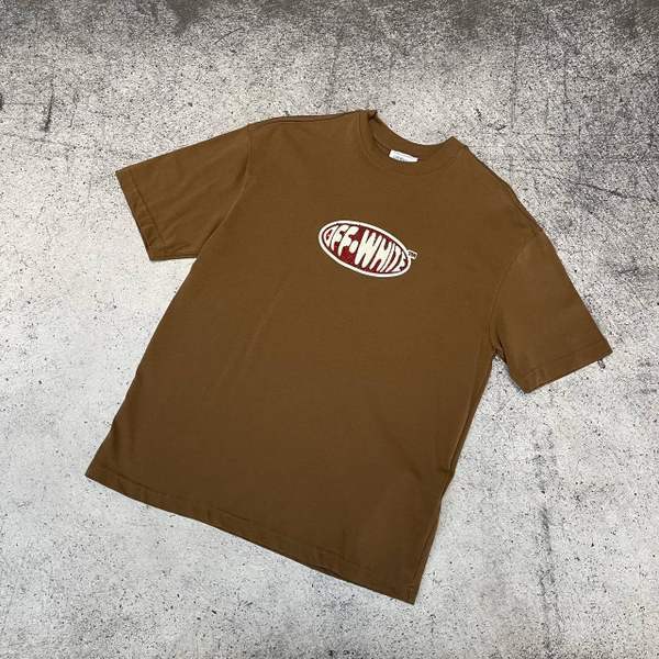 Футболка Off-White brown/white
