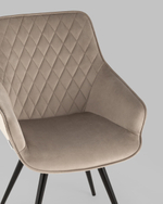 Стул вращающийся Сеул велюр серо-бежевый