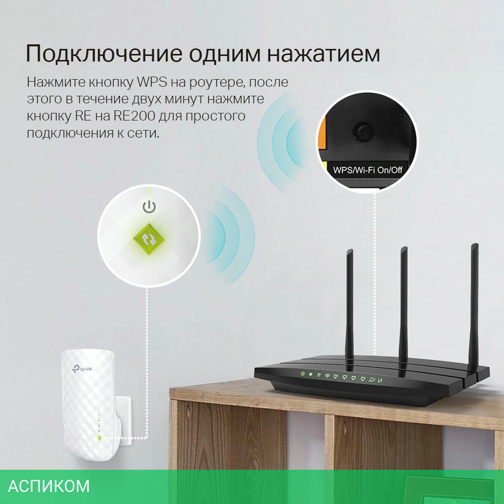 Усилитель Wi-Fi TP-Link RE200