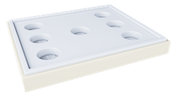 Подкрышник цельнолитой для ульев из ППУ с вентиляцией