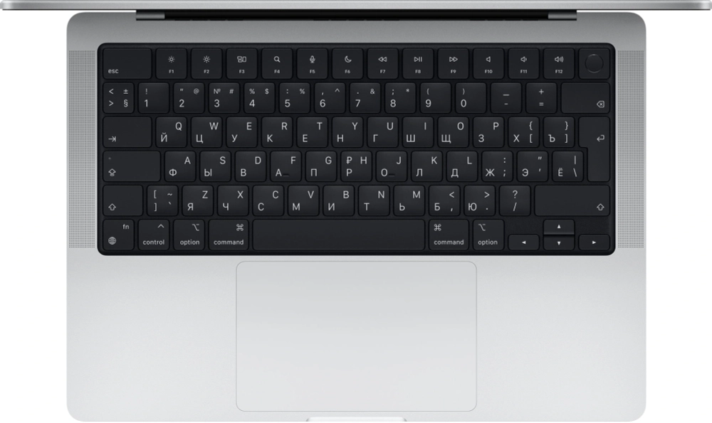 Ноутбук Apple MacBook Pro A2442 M1 Pro 10 core 16Gb SSD1Tb/16 core GPU 14.2" Liquid Retina XDR (3024x1964) macOS silver WiFi BT Cam (MKGT3RU/A)