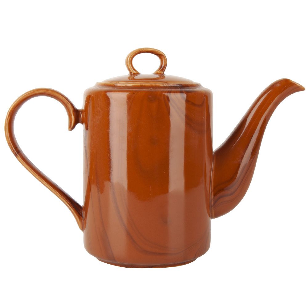 Чайник "Wooden Grain" v=800мл (фарфор) (индивидуальная упаковка)