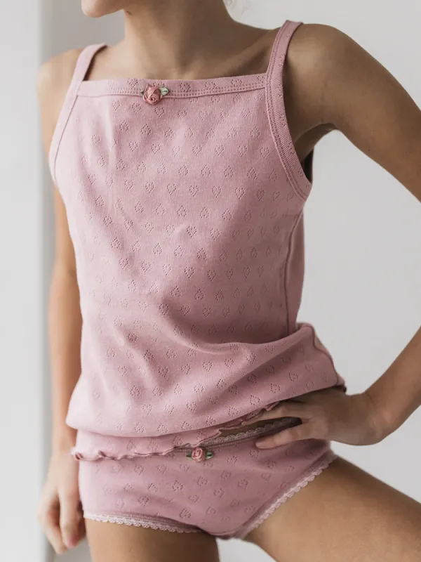 Майка для девочки 6480 (пудровая рибана), опт от производителя.