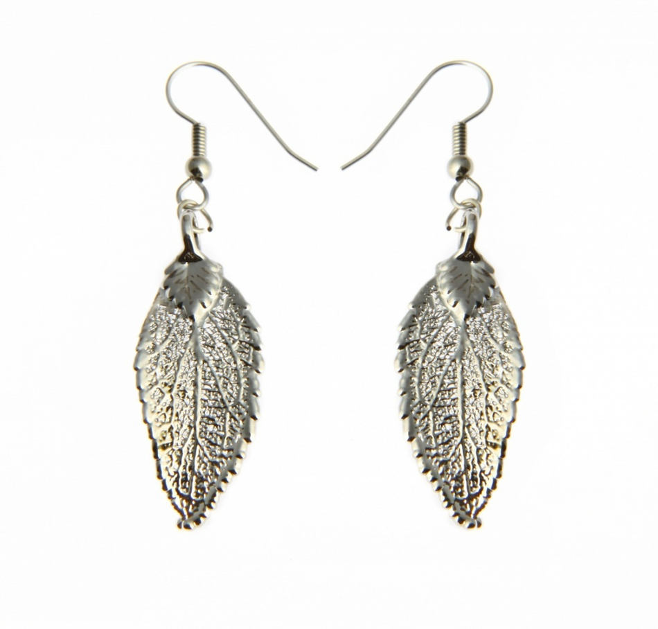 Серьги листья Ester Bijoux Вишня LF31C-S BW