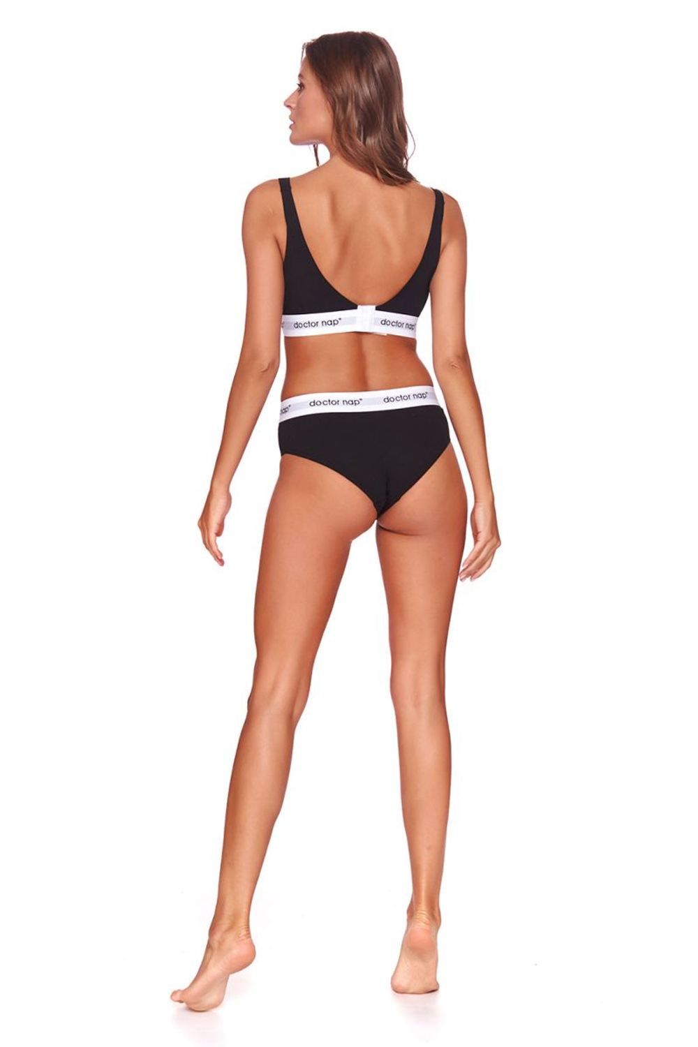 Мягкий и удобный бюстгальтер-топ из хлопка (Размер: S) (Цвет: темно-синий)