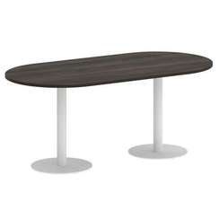 Onix Direct Стол овальный O.SPRG-3 Дуб Мали/Металл Белый 1800*900*750