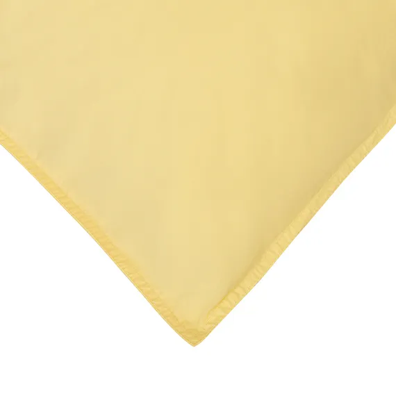 Комплект постельного белья из стираного перкаля светло-желтого цвета из коллекции essential, 150х200 см