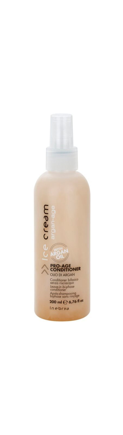 Inebrya Argan-Age - Двухфазный несмываемый кондиционер с аргановым маслом /   200  ml  / GTIN 8033219166887