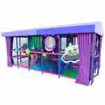 Детский уличный игровой лабиринт с крышей «Инопланетянин» 6,5×2,46×3,2 м