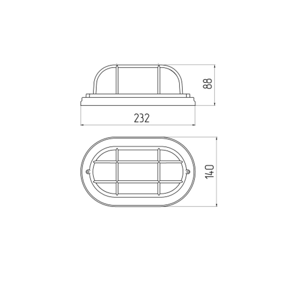 Светильник ЭРА НБО 04-60-022 Кантри дерево/стекло решетка IP54 E27 max 60Вт 232х140 овал орех | Светильники ЖКХ РБ