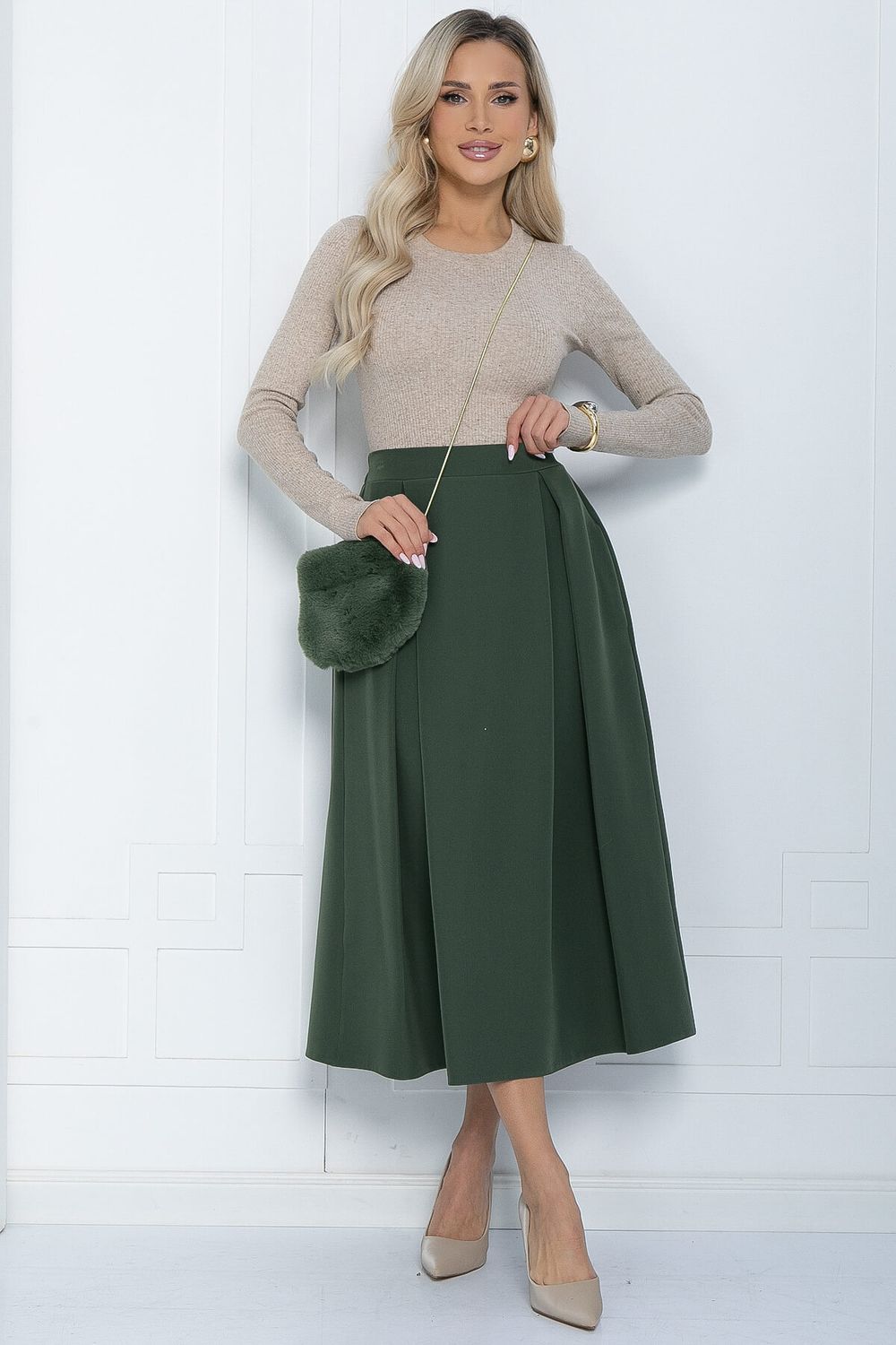 Юбка Мариэтта (хаки) Ю12042 LT Collection