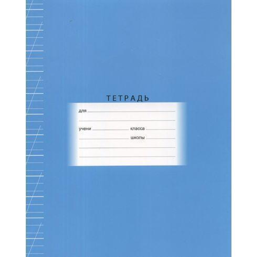 Тетрадь школьная А5 12л две линии с част. наклон. и доп.гориз-ой "Образцовая" (BG)