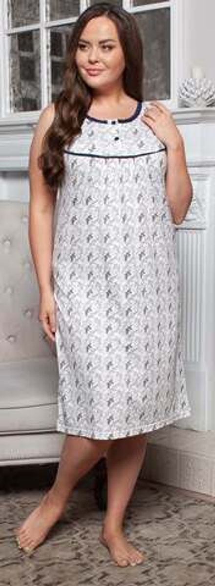 [m]Сорочка б/р Х919-1 синий