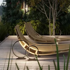 6615/6FL NATURE ODL24 615 черный/металл/акрил Напольный светильник IP65 LED 7W 3000K 120° 220V UVO