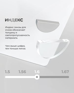 Линза Clear Vision 1.6 Blue Block с защитой от синего света