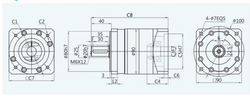 Планетарный редуктор PLF90/80 MB