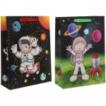 Пакет подарочный «Космонавт»42х30х12 см, микс