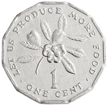 1 цент 1975-2002 Ямайка ФАО