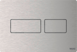 Панель смыва TECEsolid с двойной системой смыва для унитаза, цвет нержавеющая сталь, сатин