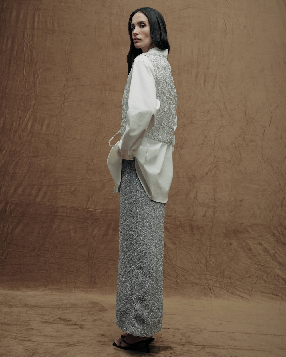 Манишка из люрекса