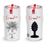 Анальная пробка с вибрацией на подзарядке G Plug Twist (6 режимов) (Цвет: черный)