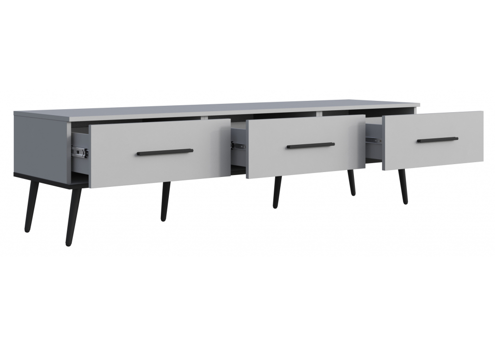 ТВ-тумба Woodville Орсиэль шиншилла серая