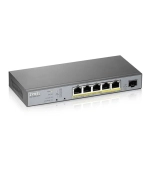 L2 коммутатор PoE+ для IP-видеокамер ZYXEL GS1350-6HP [GS1350-6HP-EU0101F]