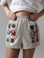 Шорты с  пайетками летние